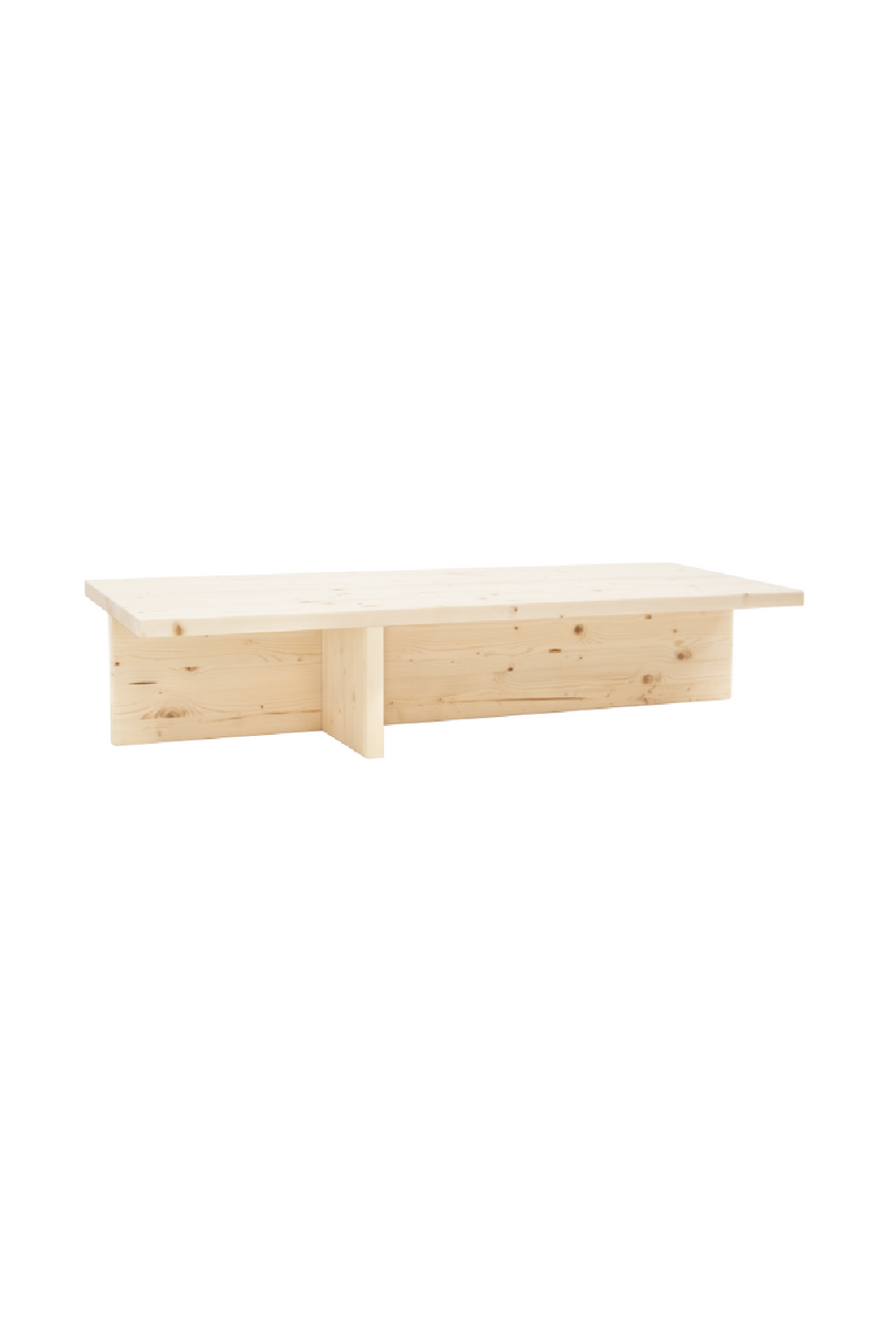 Varnished Wood Coffee Table | Decowood Sam | Oroatrade.com