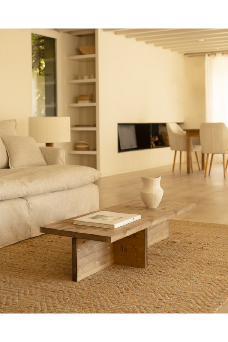 Varnished Wood Coffee Table | Decowood Sam | Oroatrade.com