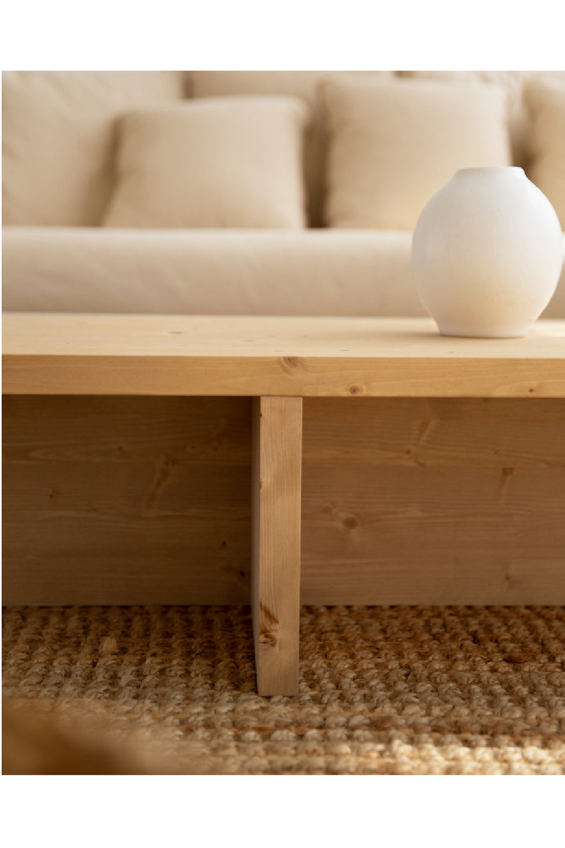 Varnished Wood Coffee Table | Decowood Sam | Oroatrade.com