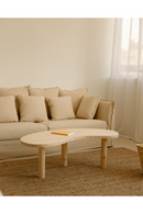 Curved Wooden Coffee Table | Decowood Gina | Oroatrade.com