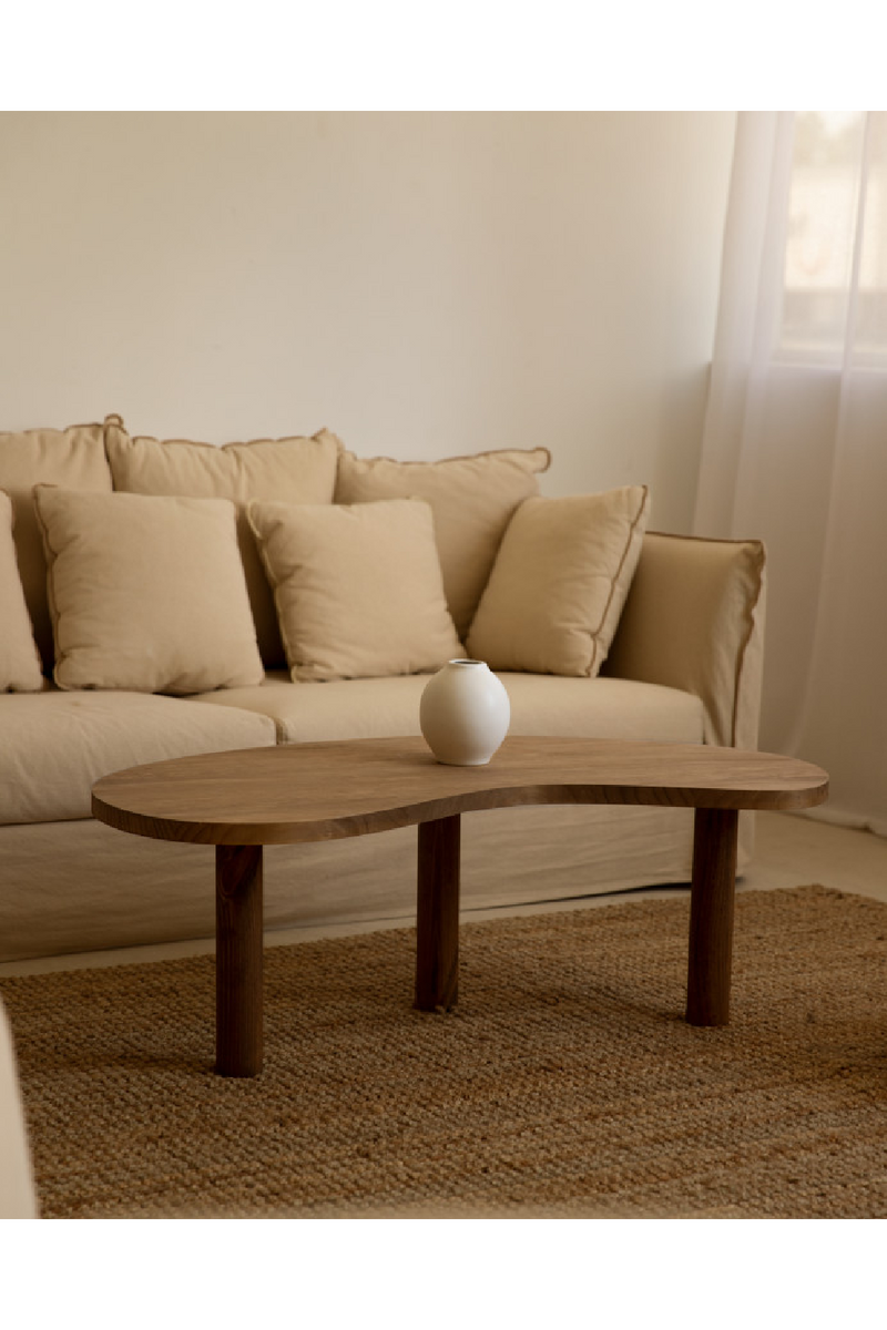 Curved Wooden Coffee Table | Decowood Gina | Oroatrade.com