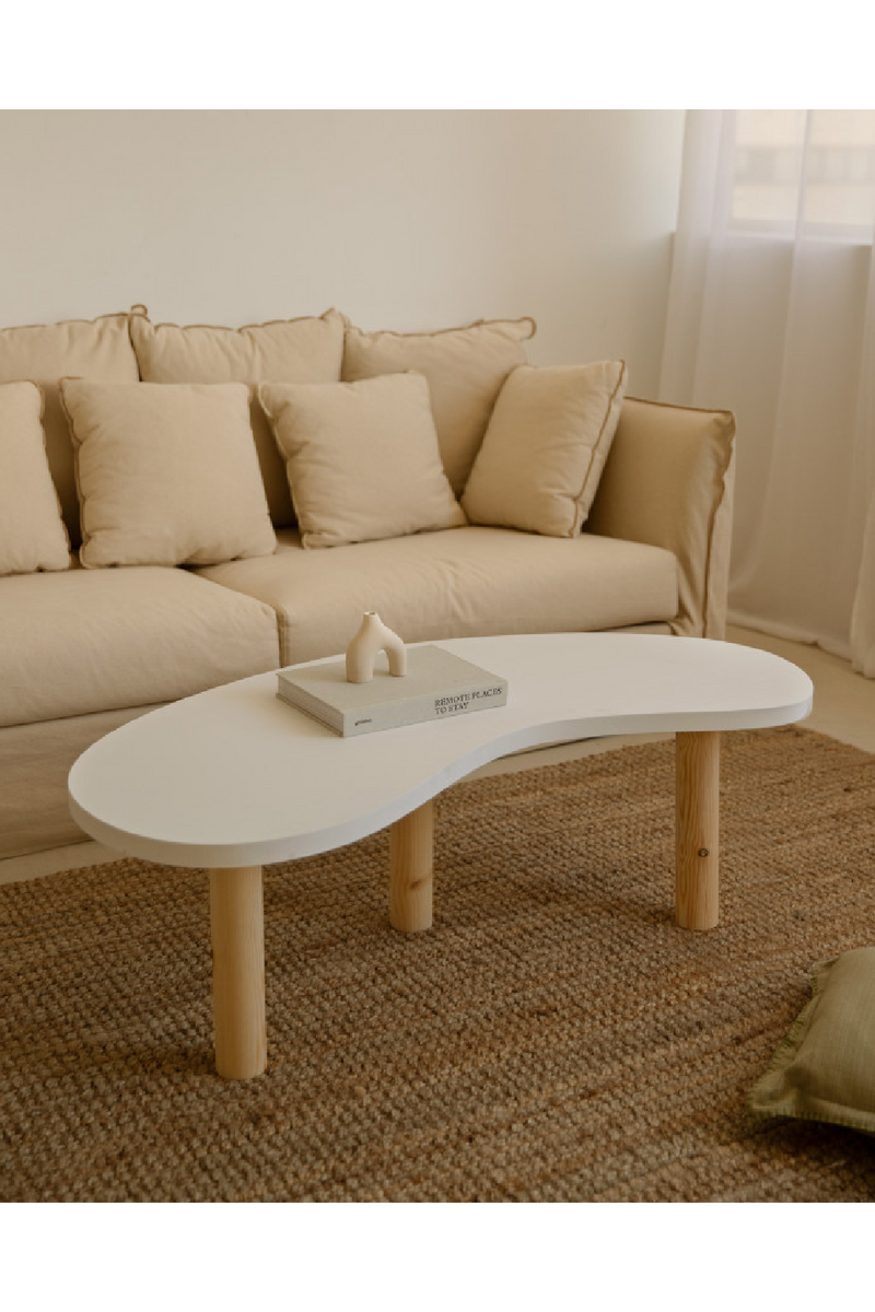 Curved Wooden Coffee Table | Decowood Gina | Oroatrade.com