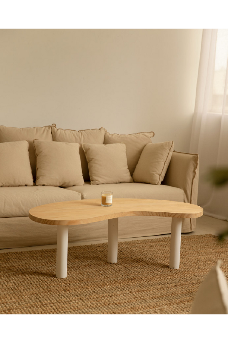 Curved Wooden Coffee Table | Decowood Gina | Oroatrade.com