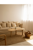 Curved Wooden Coffee Table | Decowood Gina | Oroatrade.com