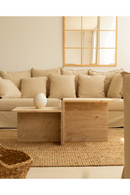 Cantilevered Solid Wood Coffee Tables (2) | Decowood Theo | Oroatrade.com