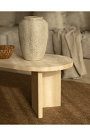 Oval Wood Coffee Table | Decowood Osaka