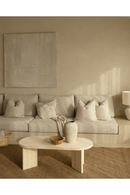 Oval Wood Coffee Table | Decowood Osaka