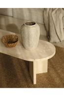 Oval Wood Coffee Table | Decowood Osaka