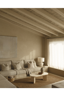 Oval Wood Coffee Table | Decowood Osaka