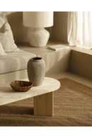 Oval Wood Coffee Table | Decowood Osaka