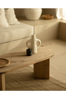 Oval Wood Coffee Table | Decowood Osaka