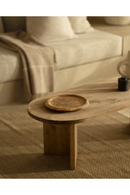 Oval Wood Coffee Table | Decowood Osaka