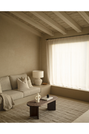 Oval Wood Coffee Table | Decowood Osaka