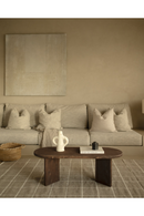 Oval Wood Coffee Table | Decowood Osaka