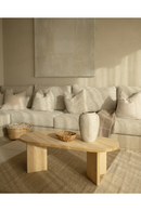 Oval Wood Coffee Table | Decowood Osaka