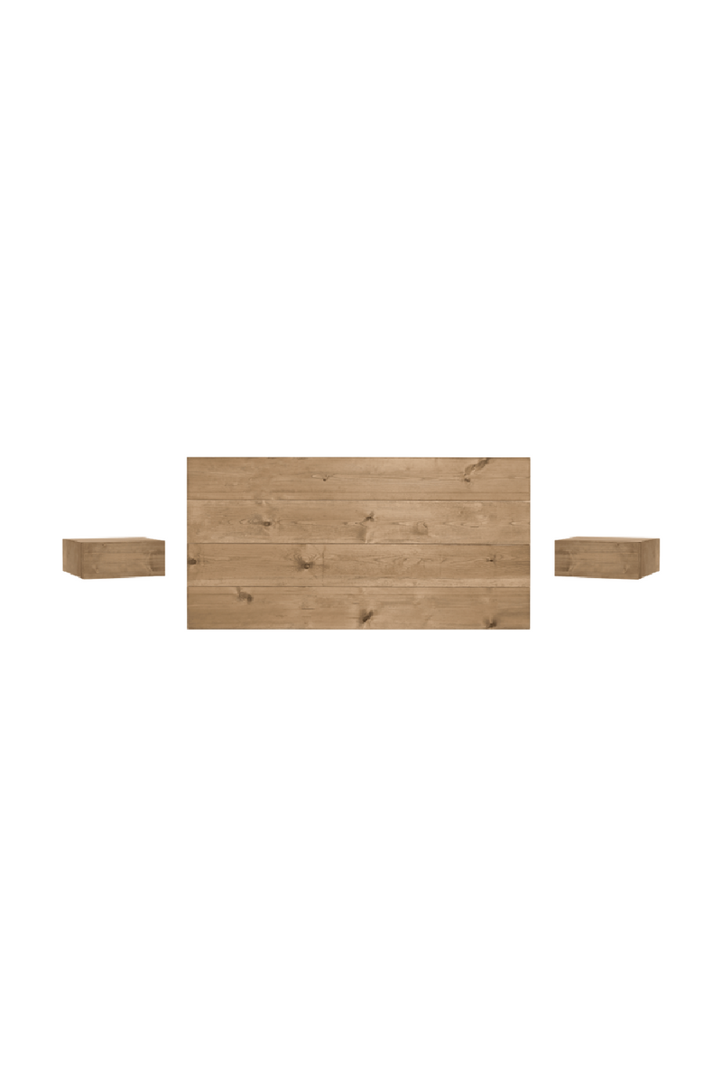 Wooden Headboard and Floating Table | Decowood Flandes + Ingrid | Oroatrade.com