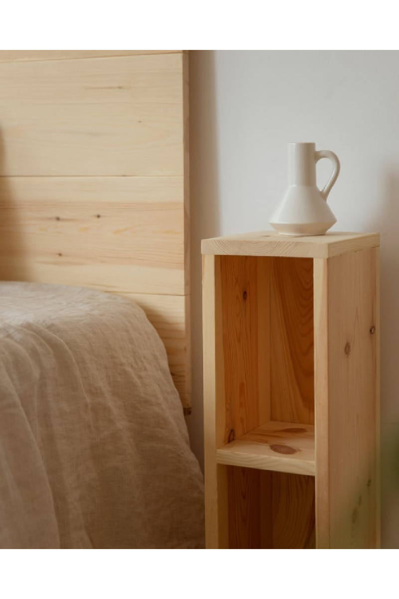 Wooden Headboard and Bedside Table | Decowood Flandes + Lina | Oroatrade.com