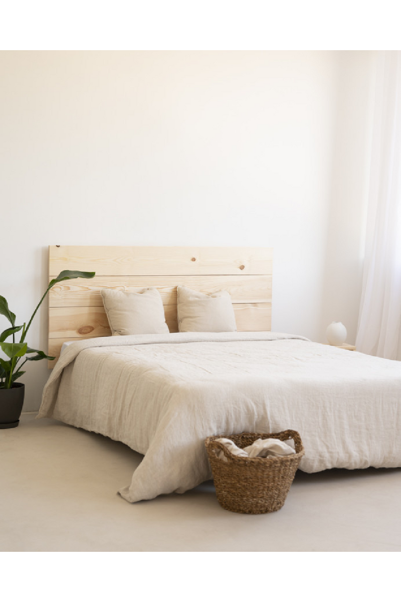 Wooden Headboard and Nordic Bedside Table | Decowood Flandes + Stoke | Oroatrade.com