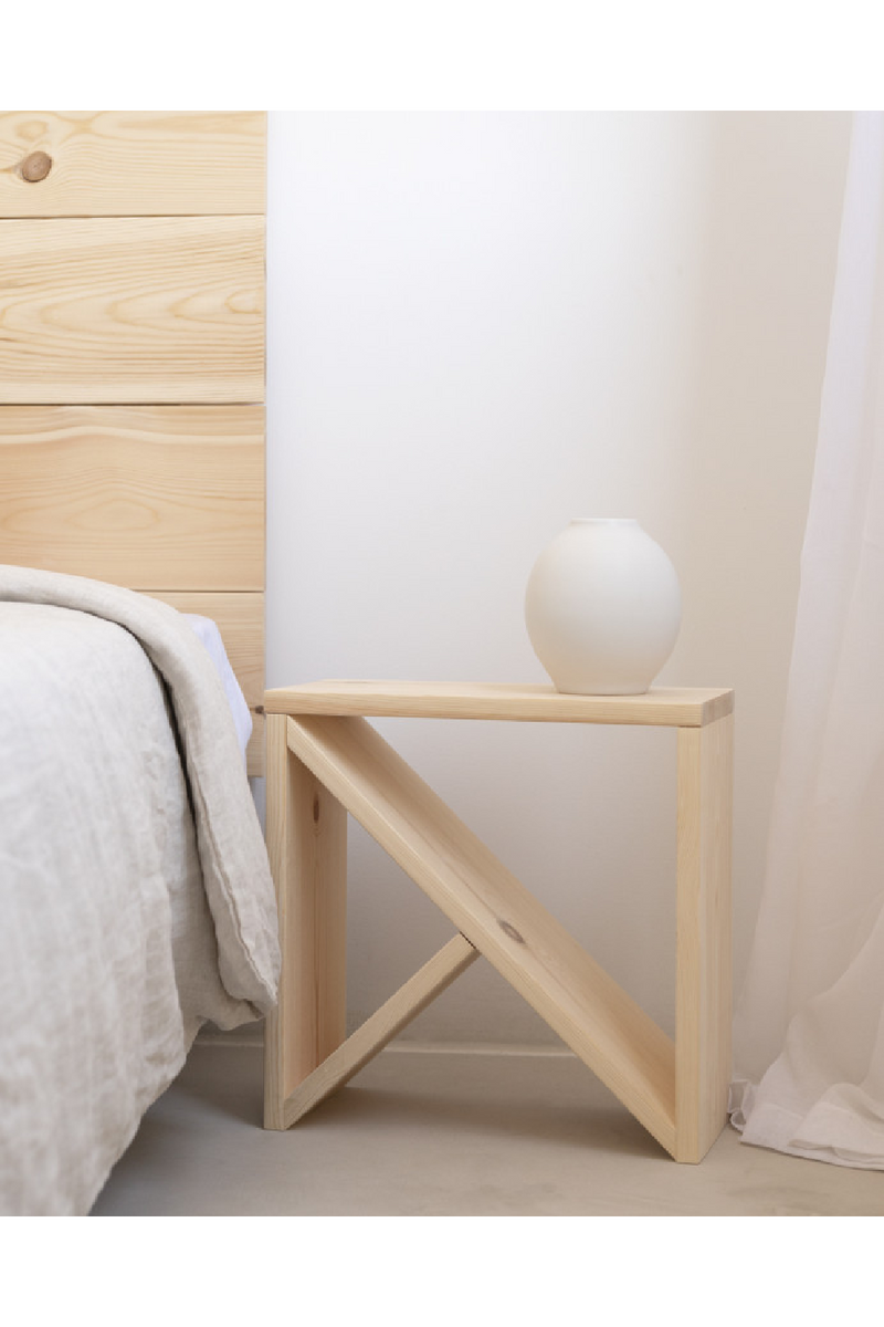 Wooden Headboard and Nordic Bedside Table | Decowood Flandes + Stoke | Oroatrade.com