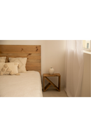 Wooden Headboard and Nordic Bedside Table | Decowood Flandes + Stoke | Oroatrade.com