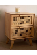 Headboard and 2-Drawer Bedside Tables (2) | Decowood Hoola + Caning | Oroatrade.com