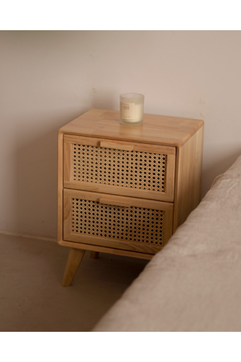 Headboard and 2-Drawer Bedside Tables (2) | Decowood Hoola + Caning | Oroatrade.com