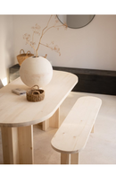 Oval Dining Table and Bench Set | Decowood Tokyo | Oroatrade.com