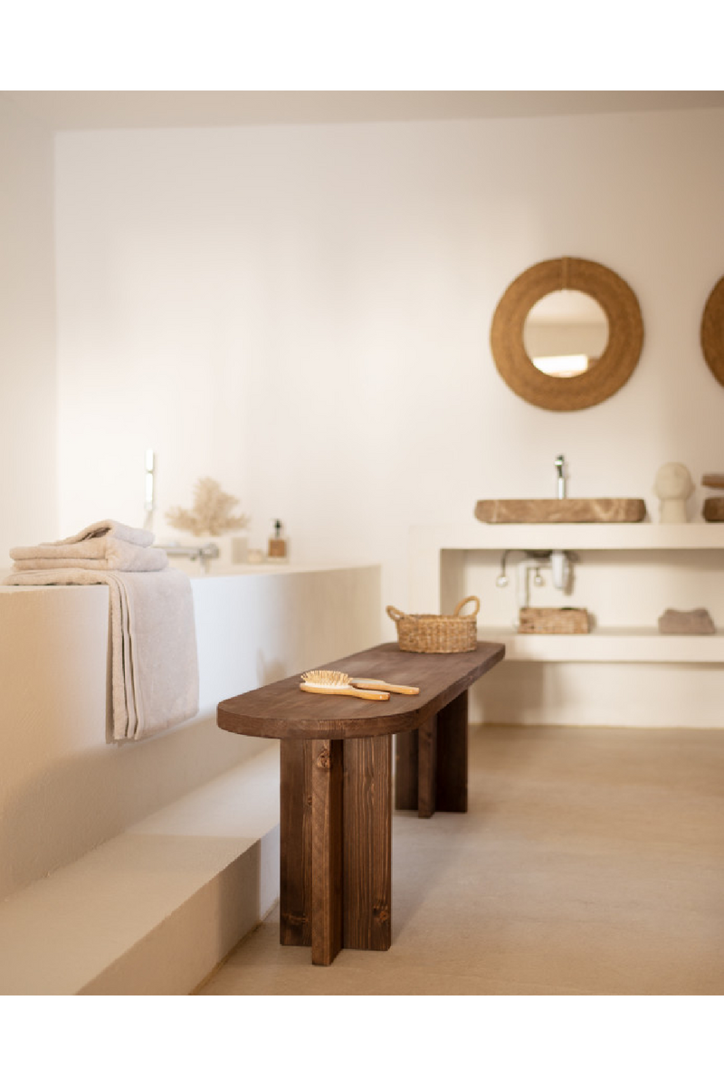 Oval Dining Table and Bench Set | Decowood Tokyo | Oroatrade.com