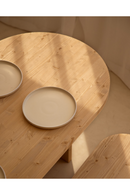 Oval Dining Table and Bench Set | Decowood Tokyo | Oroatrade.com