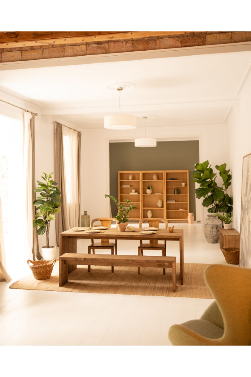 Wooden Dining Table With Stools (4) | Decowood Telva | Oroatrade.com