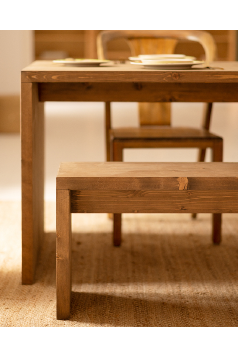 Wooden Dining Table With Stools (4) | Decowood Telva | Oroatrade.com