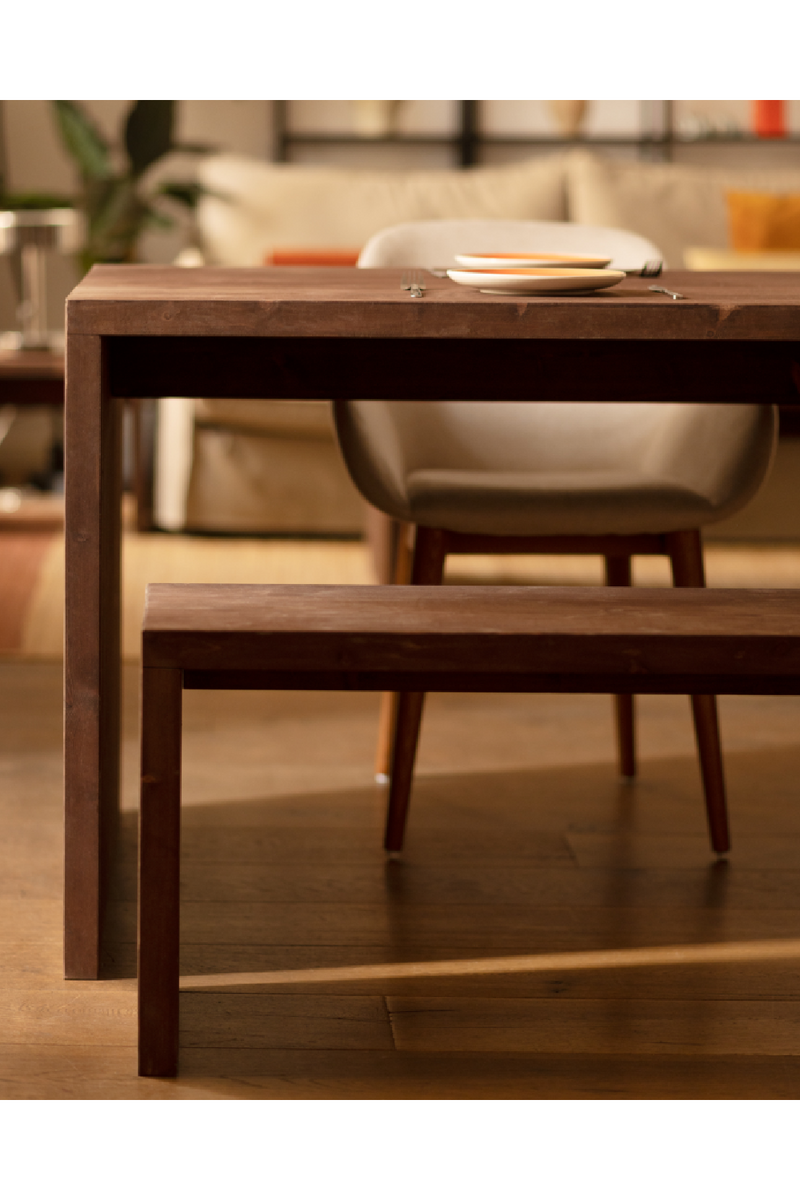 Wooden Dining Table With Stools (4) | Decowood Telva | Oroatrade.com