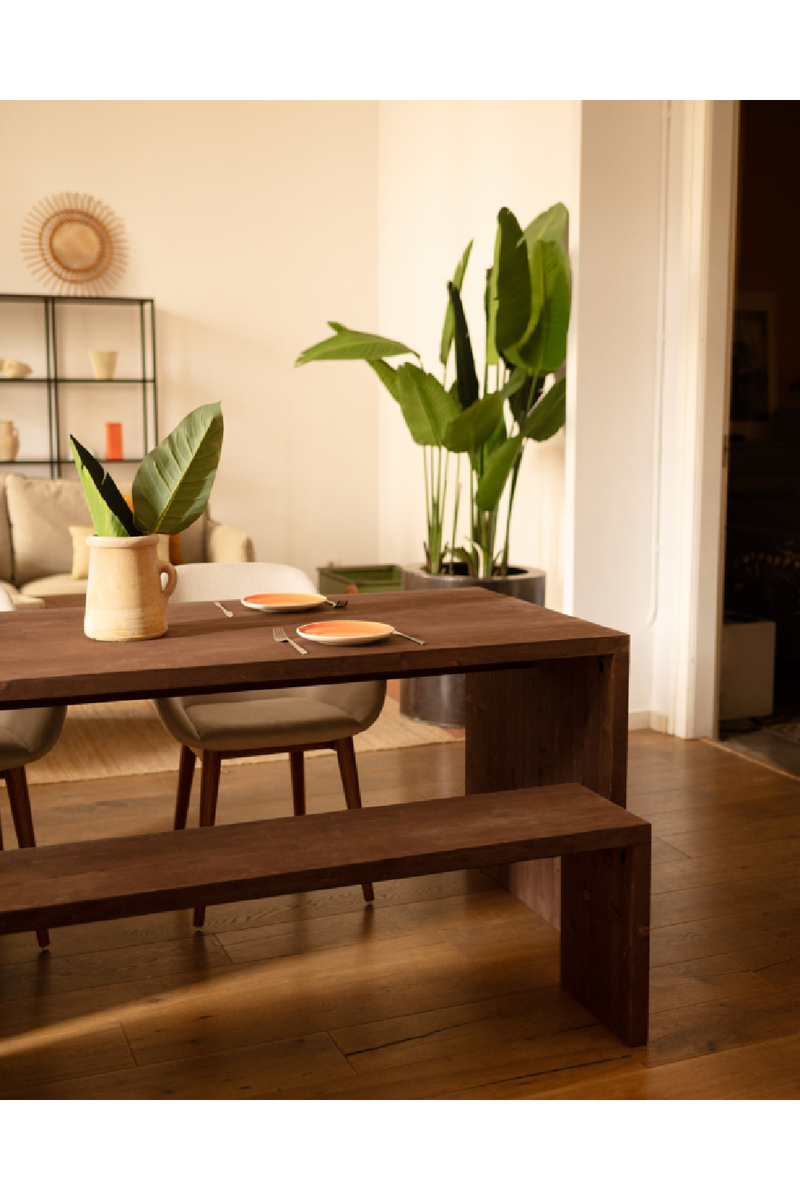 Wooden Dining Table With Stools (4) | Decowood Telva | Oroatrade.com