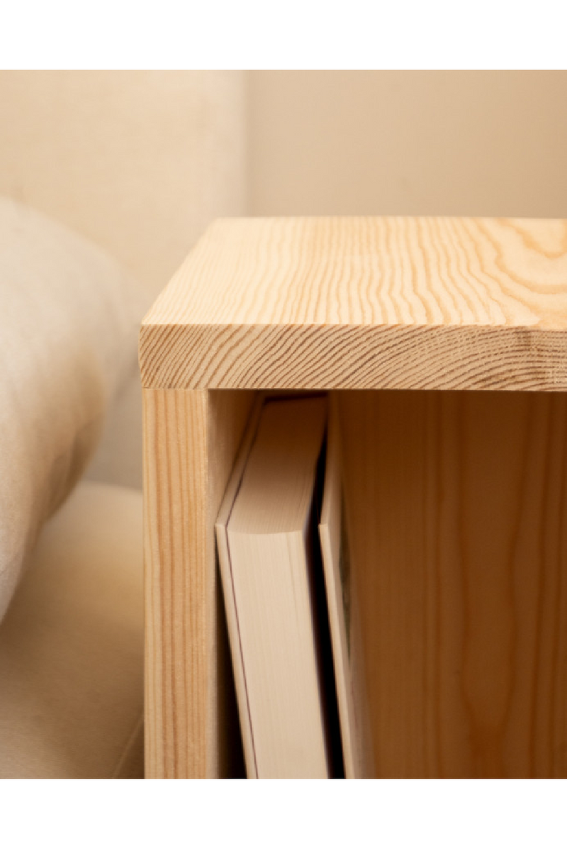 Fir Wood Bedside Table Set (2) | Decowood Lina | Oroatrade.com