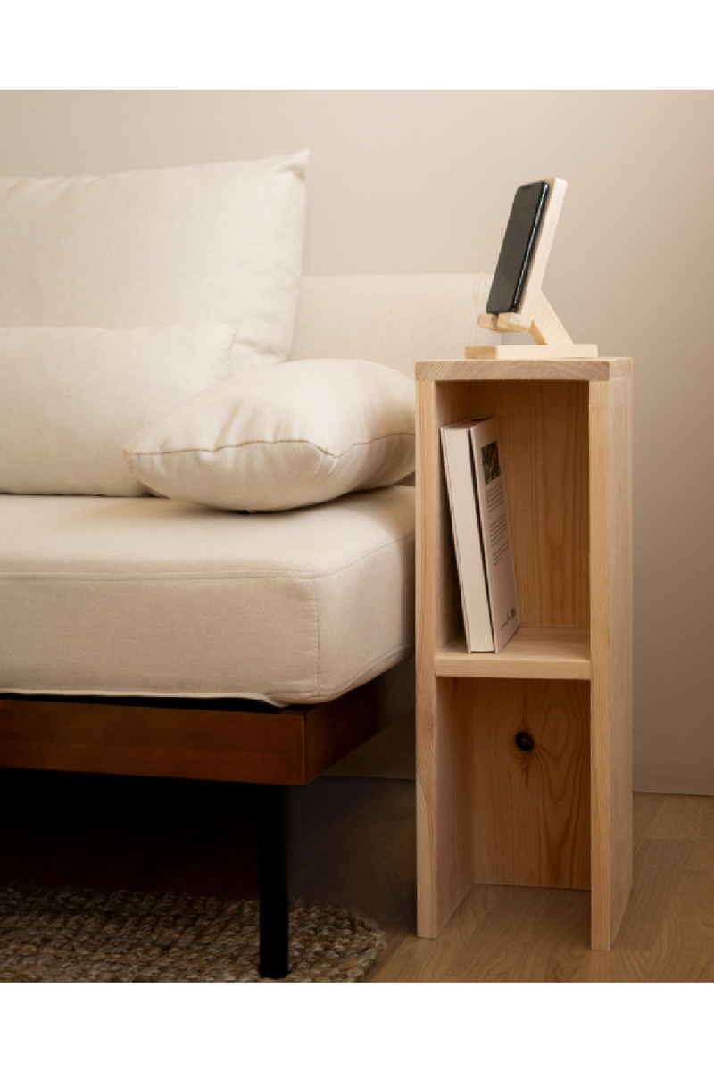 Fir Wood Bedside Table Set (2) | Decowood Lina | Oroatrade.com