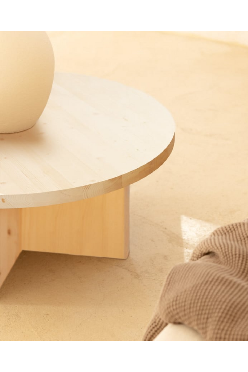 Crossed Base Wooden Coffee Tables (2) | Decowood Tokyo | Oroatrade.com