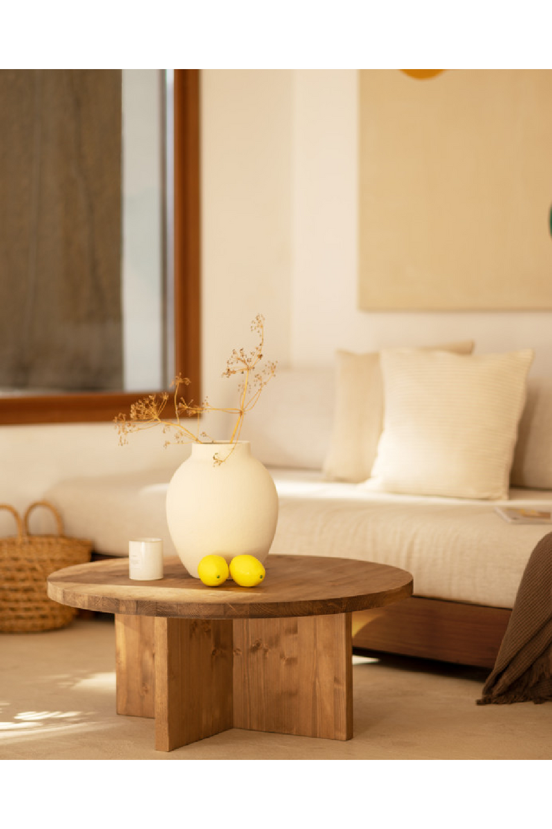 Crossed Base Wooden Coffee Tables (2) | Decowood Tokyo | Oroatrade.com