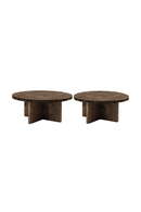 Crossed Base Wooden Coffee Tables (2) | Decowood Tokyo | Oroatrade.com