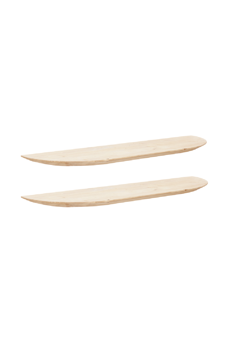 Solid Wood Floating Shelves (2) | Decowood Bloom | Oroatrade.com