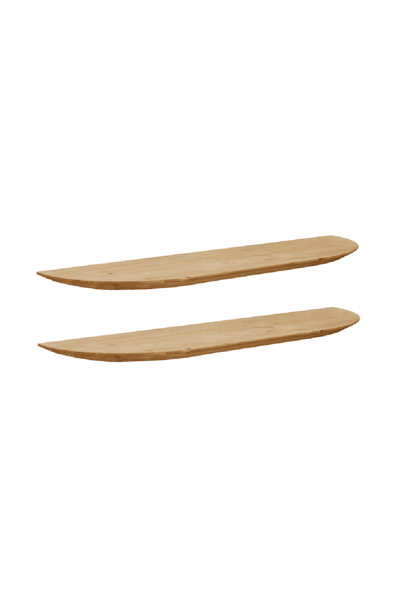 Solid Wood Floating Shelves (2) | Decowood Bloom | Oroatrade.com