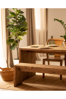 Angular Solid Wood Benches (2) | Decowood Telva | Oroatrade.com