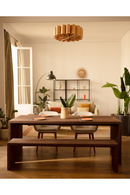 Angular Solid Wood Benches (2) | Decowood Telva | Oroatrade.com