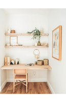 Solid Wood Floating Shelves (2) | Decowood Melva | Oroatrade.com