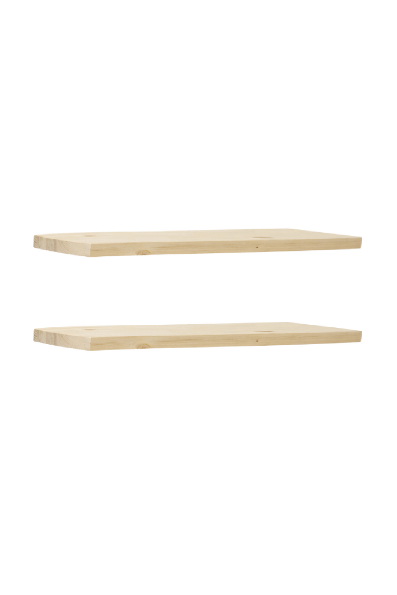 Solid Wood Floating Shelves (2) | Decowood Melva | Oroatrade.com