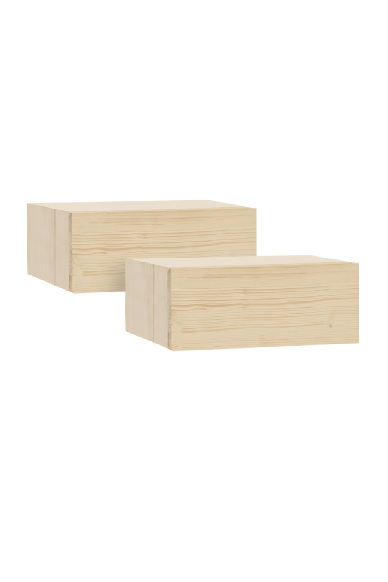 Floating Drawer Bedside Table Set (2) | Decowood Ingrid | Oroatrade.com