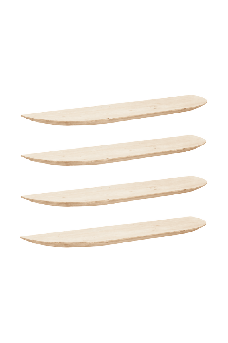 Organic-Shaped Floating Shelves (4) | Decowood Bloom | Oroatrade.com