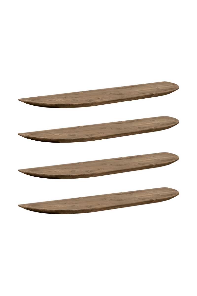 Organic-Shaped Floating Shelves (4) | Decowood Bloom | Oroatrade.com
