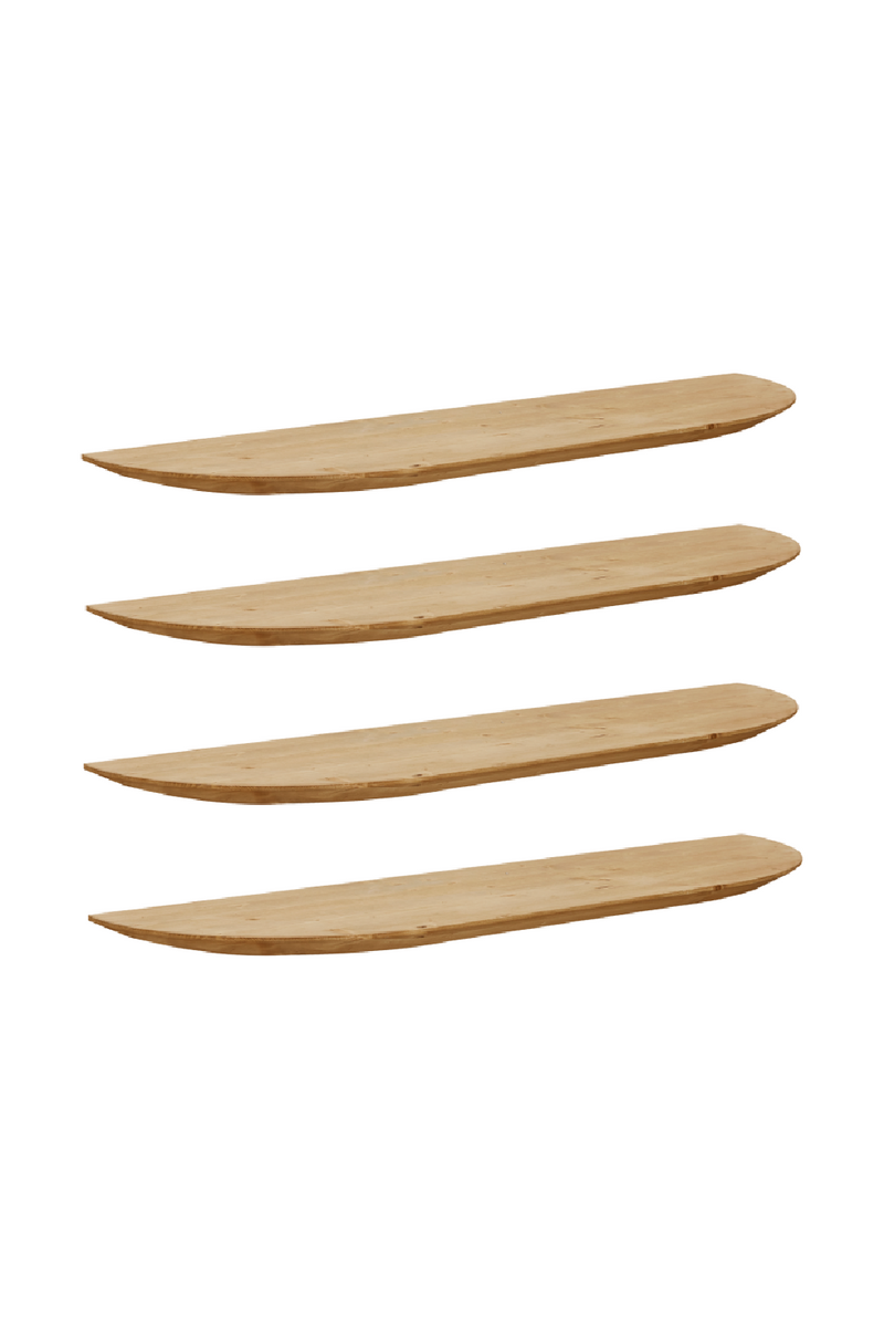 Organic-Shaped Floating Shelves (4) | Decowood Bloom | Oroatrade.com