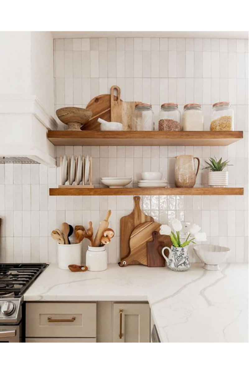 Solid Wood Floating Shelf | Decowood Melva
