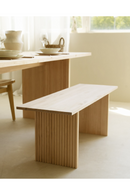 Fluted Wood Legs Bench | Decowood Bali | Oroatrade.com